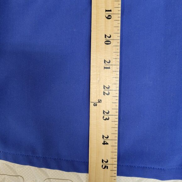 Figs Casma Thre Pocket Scrub Top Womens Small V-Neck Blue Short Sleeve Nursing - Picture 9 of 9